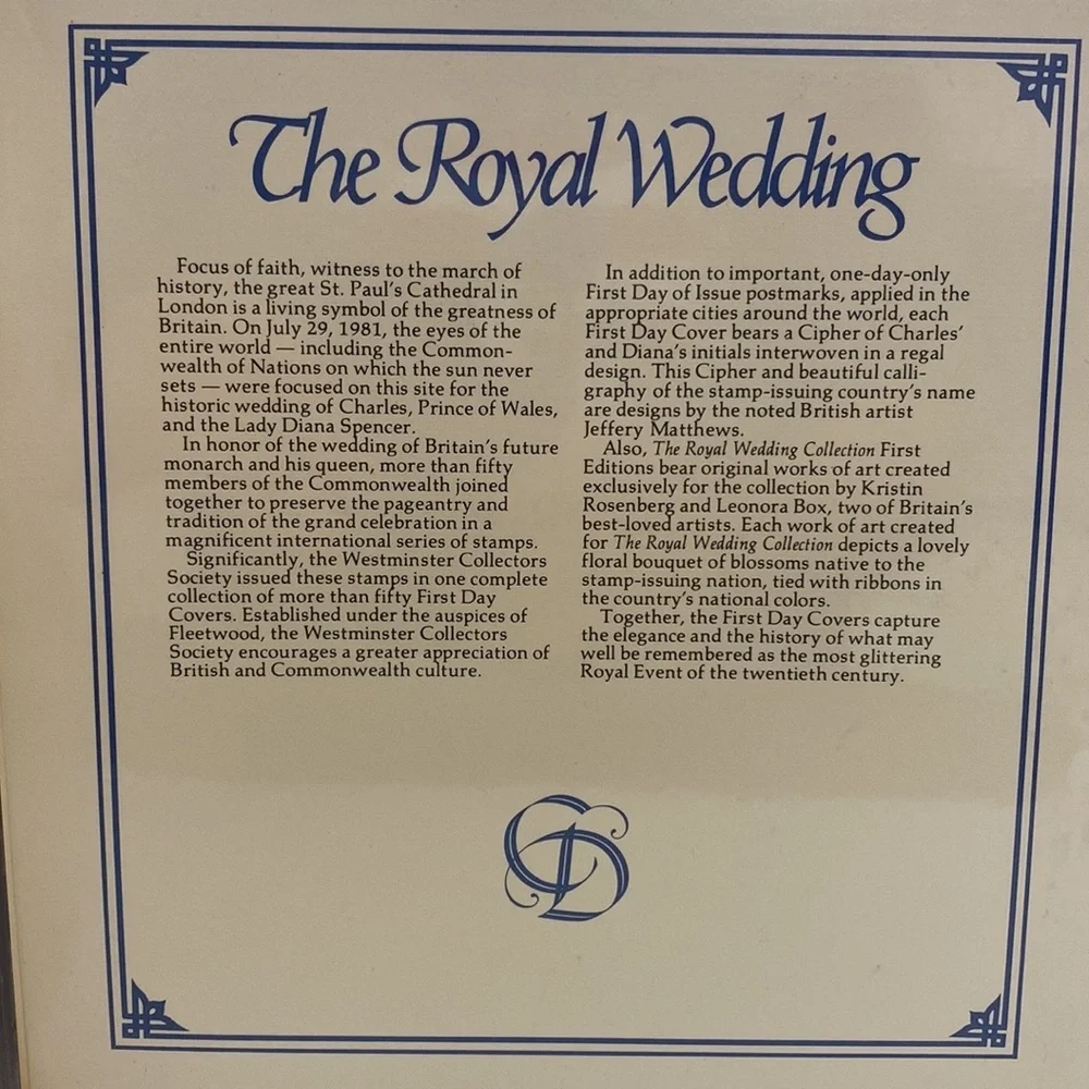 The Royal Wedding of Prince Charles and Lady Di - First Day Cover Bundle